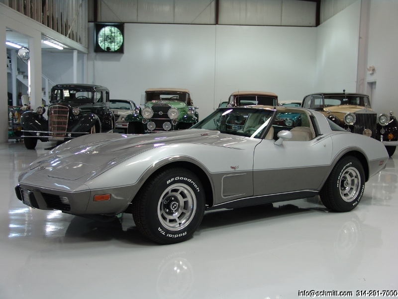 1978 Corvette L 25th Silver Anniversary Edition Only 3 023 Actual Miles Daniel Schmitt Co Classic Car Gallery